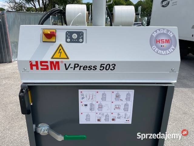 Prasa belownica do folii makulatury odpadów Lublin