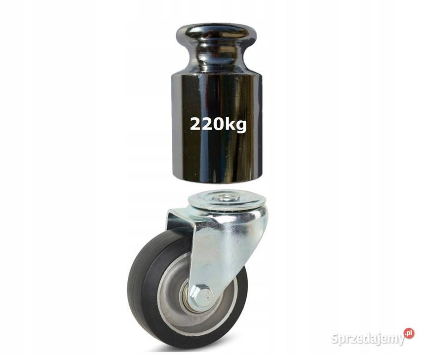 Koło Obrotowe z Gumy 100mm 220 Aluminium Kozienice sprzedam