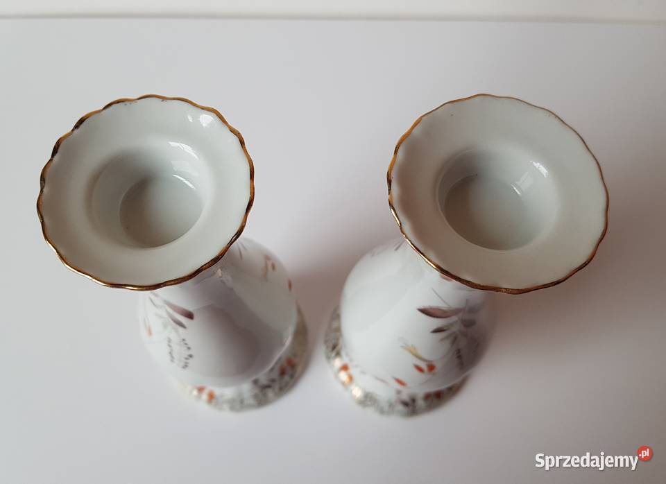 2 x świecznik Chodzież świecznik porcelana śląskie Dąbrowa Górnicza