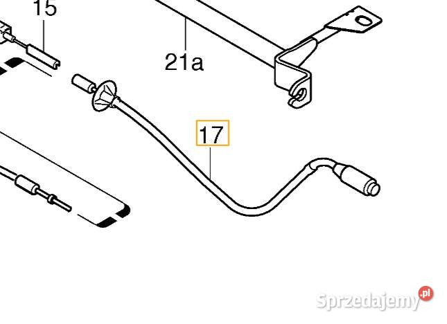 VOLVO S80 prawa linka hamulca postojowego Bielany Wrocławskie