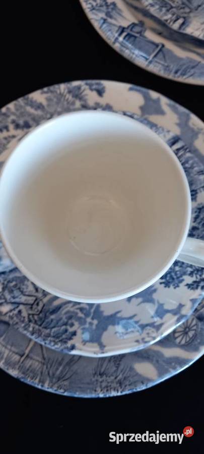 Zestaw śniadaniowy trio angielski English Style Porcelana i szkło Chełm sprzedam