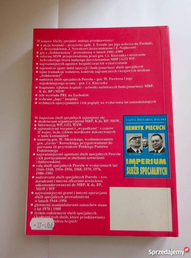 Służby specjalne atakują Henryk Piecuch