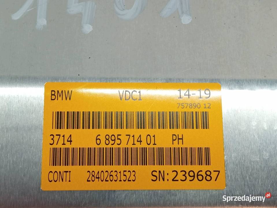 MODUŁ ZAWIESZENIA 6895714 Bmw X6 II 20142019 F16 Komputery
