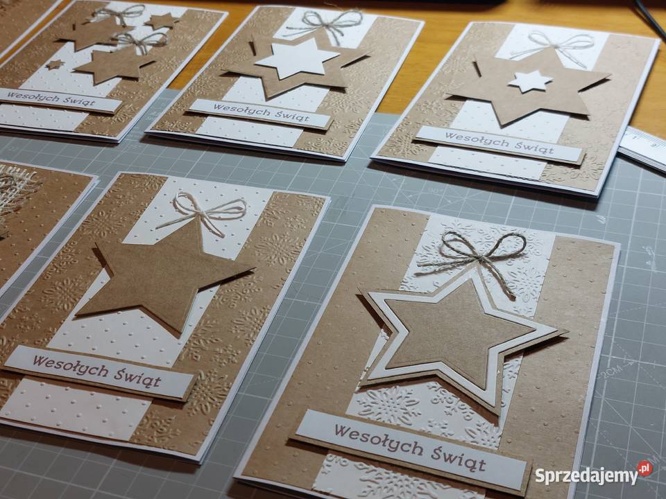 Ręcznie robione kartki na Boże Narodzenie Zbójno