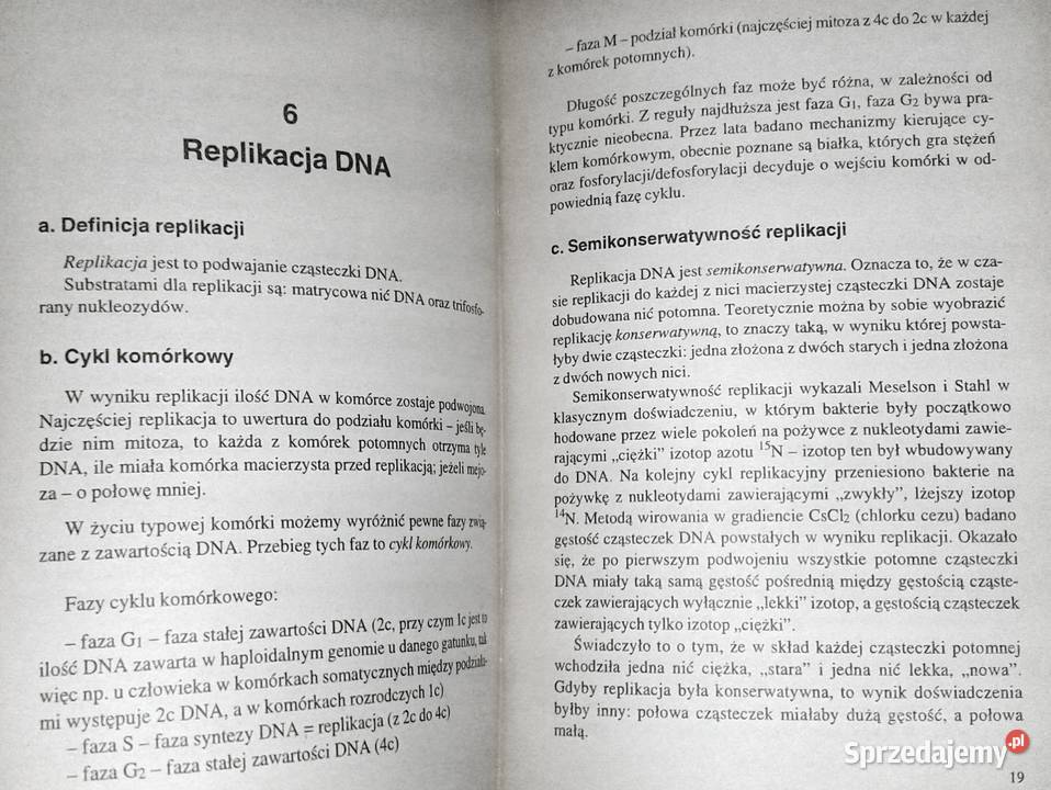Podstawy genetyki molekularnej Wawrzyniec Kofta Chełm sprzedam