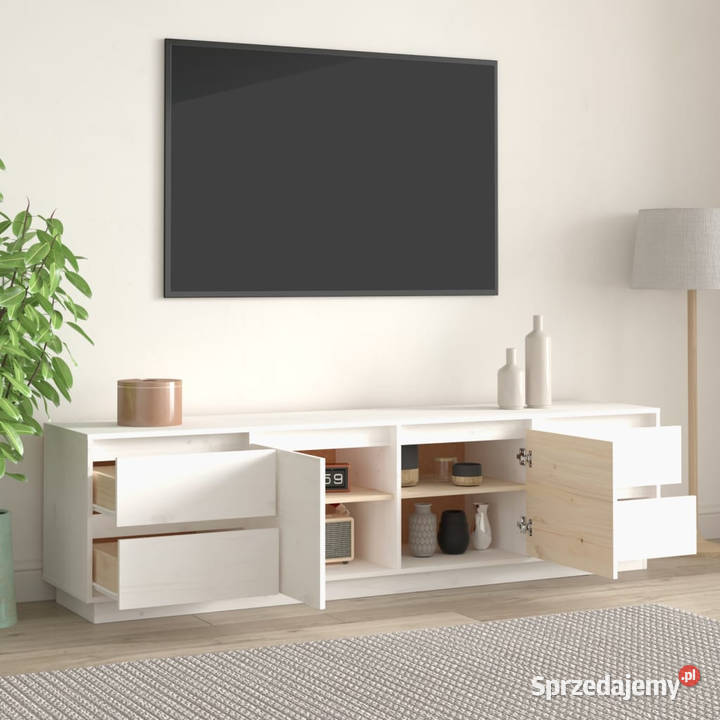 Szafka pod telewizor biała 176x37x475 lite Warszawa