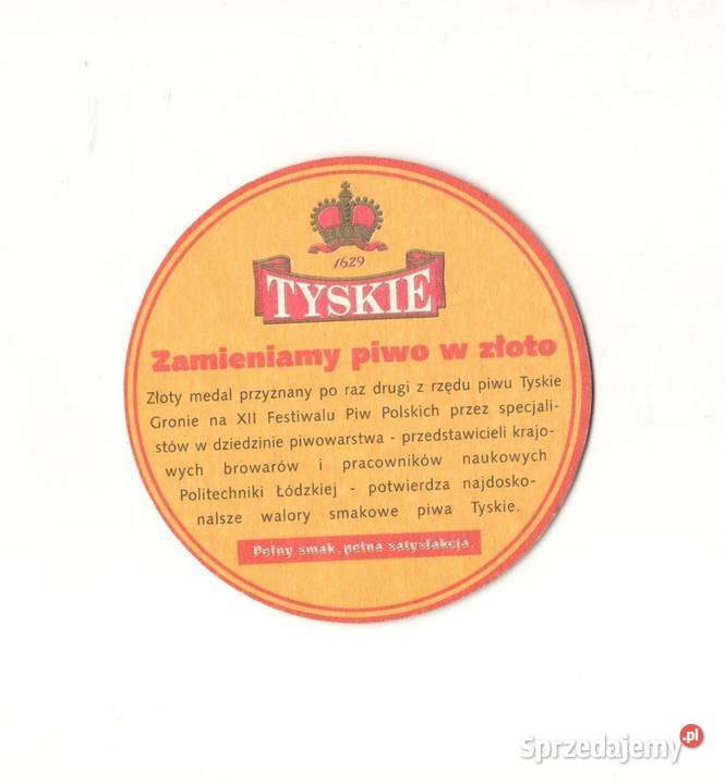 Tyskie podstawka do piwa 27 Gliwice sprzedam