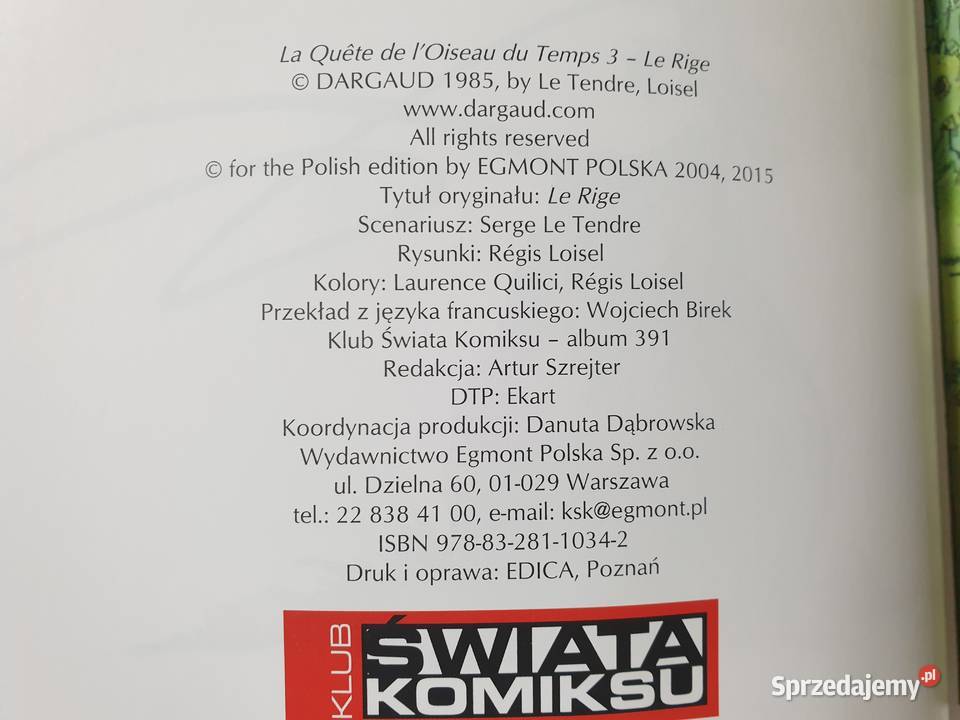 W Poszukiwaniu Ptaka Czasu Komiksy Gdynia