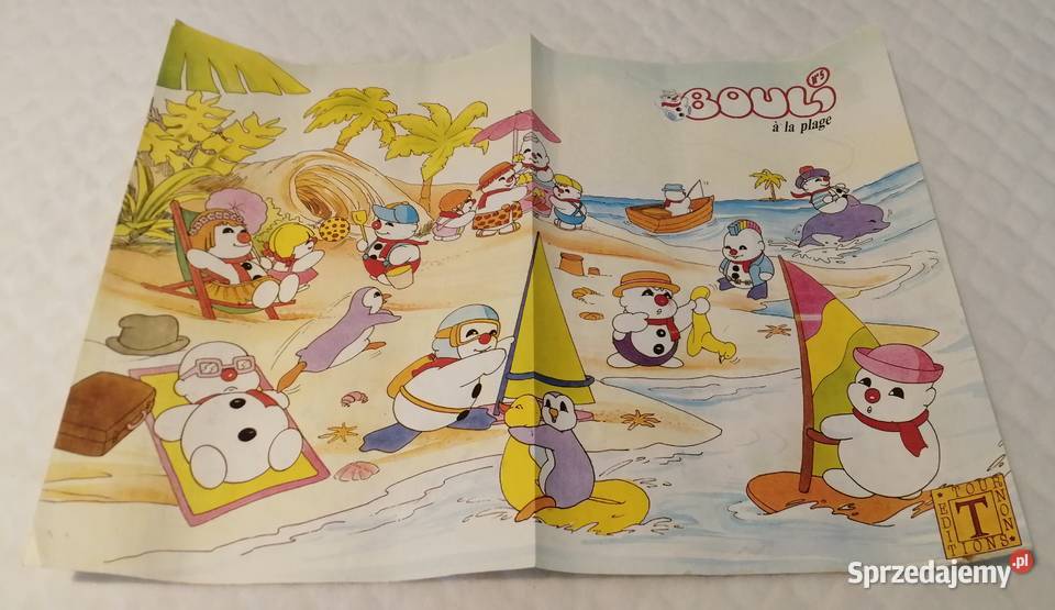 Plakat Bałwanek Bouli No5 plaża 42 x 30 Kolekcje śląskie Czeladź
