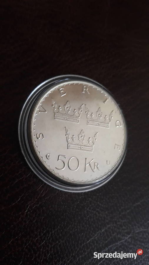 50 Koron 1975 Szwecja mennicza srebro wielkopolskie Konin