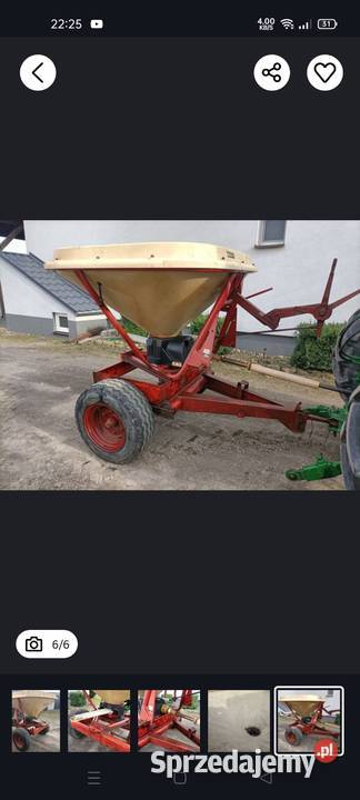 Rozsiewacz nawozu Vicon na wozku Lubawa sprzedam