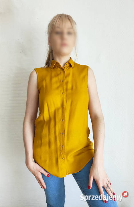 Bluzka Massimo Dutti 36 S miodowa koszula żółta Bluzki i koszule Szczecin