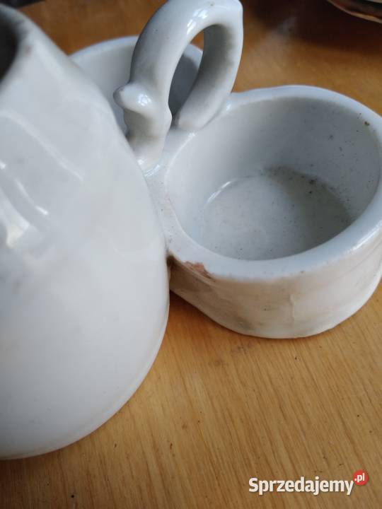 Stara porcelana Bogucice talerzyki pojemniczki śląskie