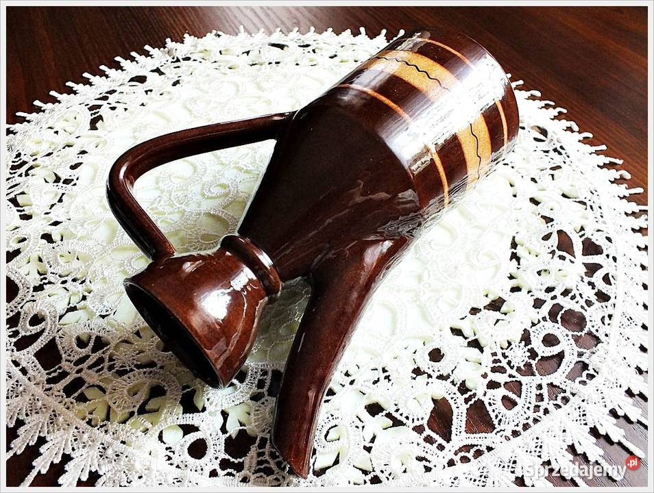 Stary dzbanek Unikatowy kształt Naczynie lat lubuskie Żary