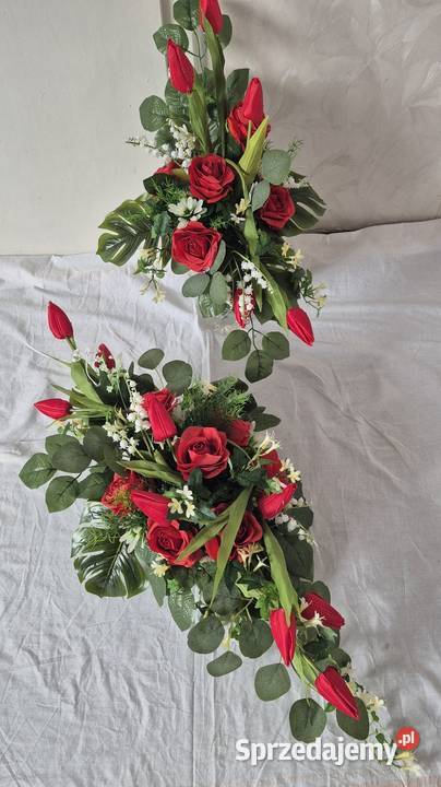 Dekoracja stroik kompozycja na cmentarz Komplet Pleszew