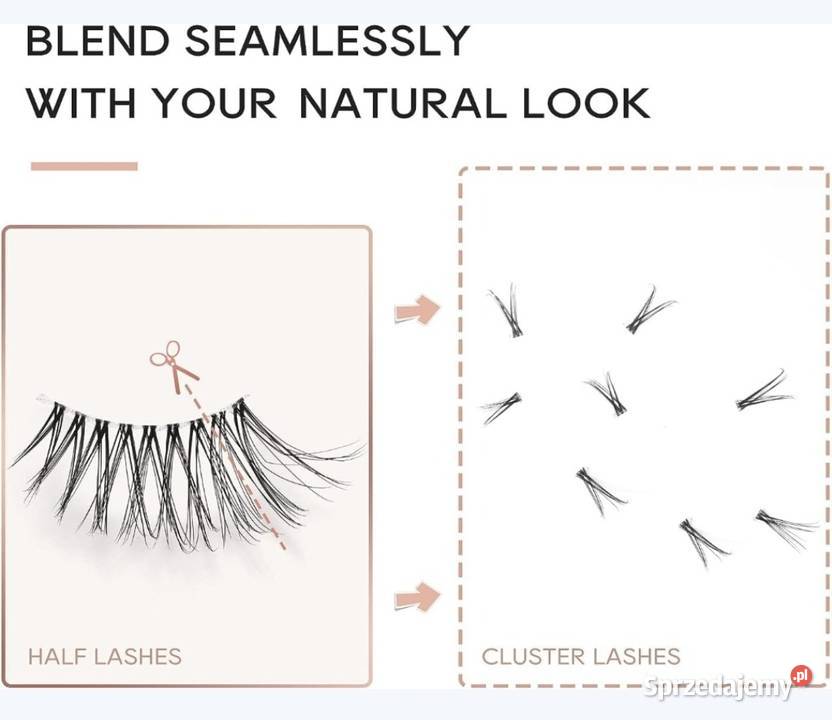 Sztuczne Rzęsy Rzęsy na pasku 3 D wielokrotnego Domaszczyn