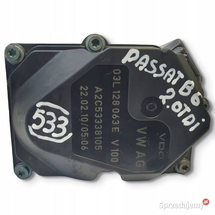 PRZEPUSTNICA VW Passat B6 20 TDI 03L128063E lubelskie Chełm