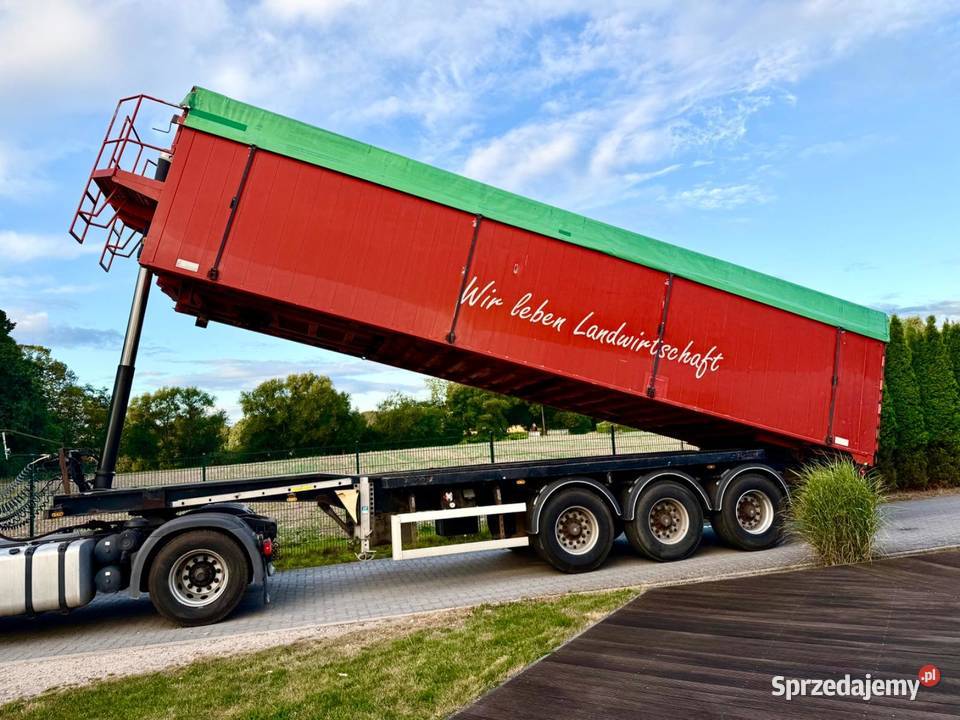 Naczepa z wydmuchem wywrotka do pelettu sruty Warszawa