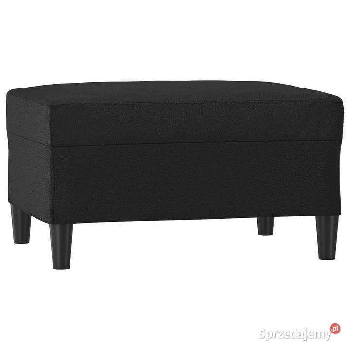 Podnóżek czarny 70x55x41 sztuczna skóra WM349311 Warszawa