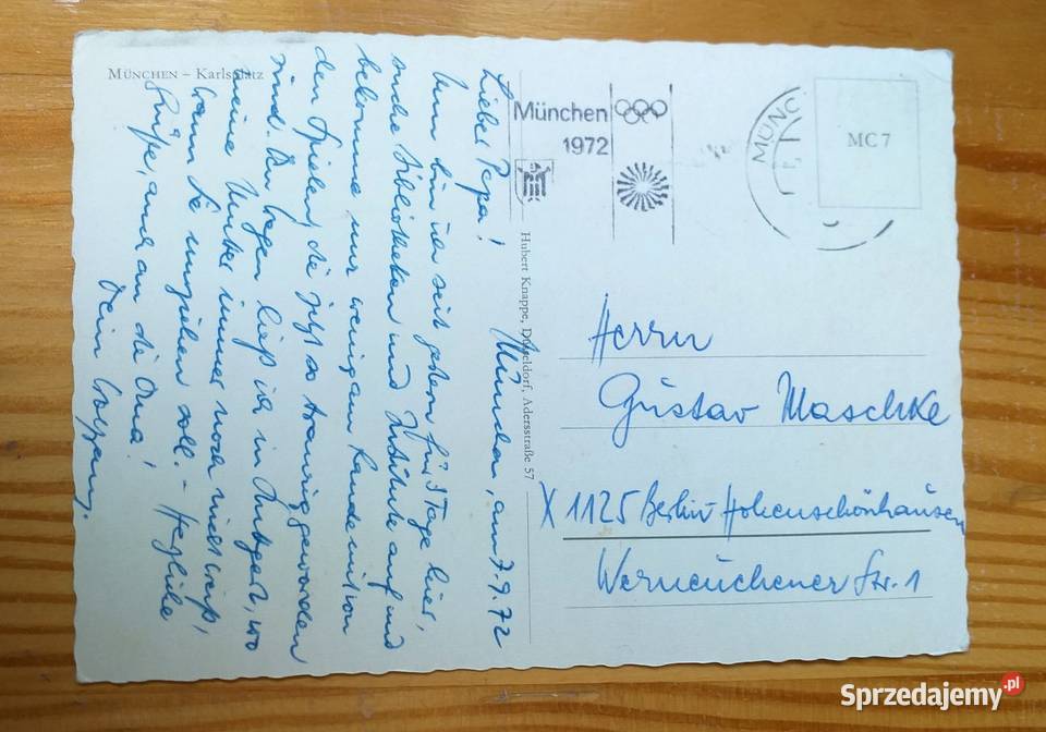 MONACHIUM WIDOK NA PLAC KAROLA I STARĄ BRAMĘ Piszczac