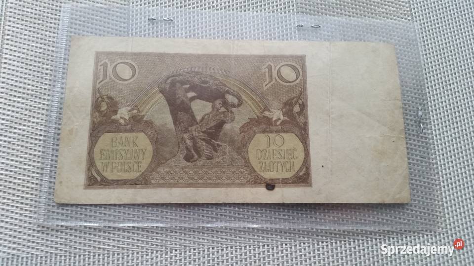Banknot 10 złotych 1940 Mysłowice