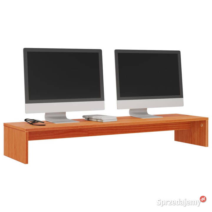 Podstawka na monitor woskowy brąz 100x27x15 lita