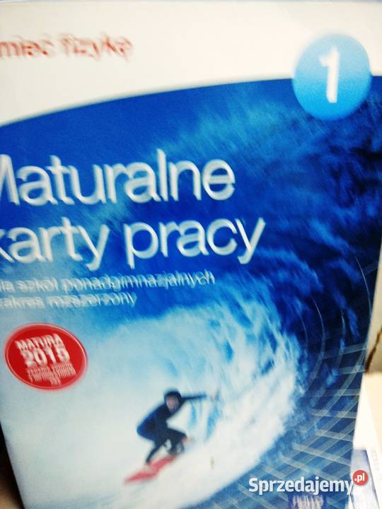 Maturalne karty pracy fizyka rozszerzenie Warszawa sprzedam