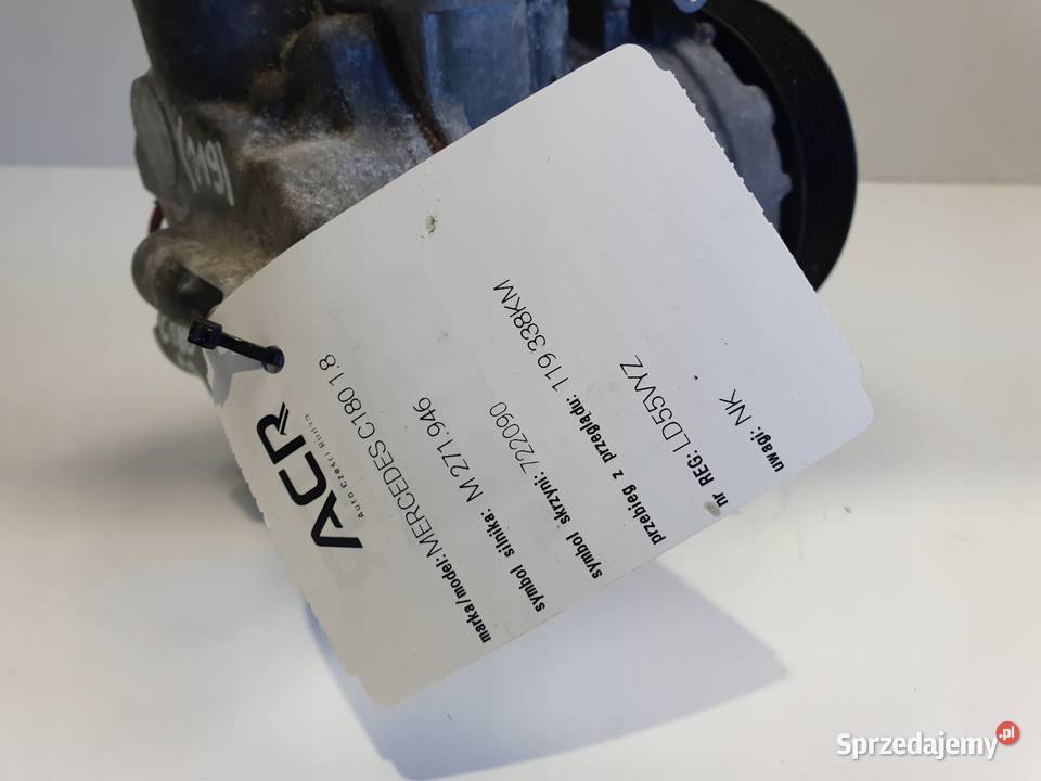 SPRĘŻARKA KLIMATYZACJI Mercedes W203 18 K pompa osobowe Rudka