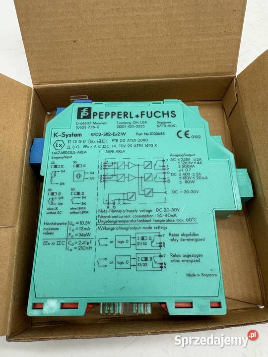 PepperlFuchs KFD2SR2Ex2W 103368S Switch Warszawa