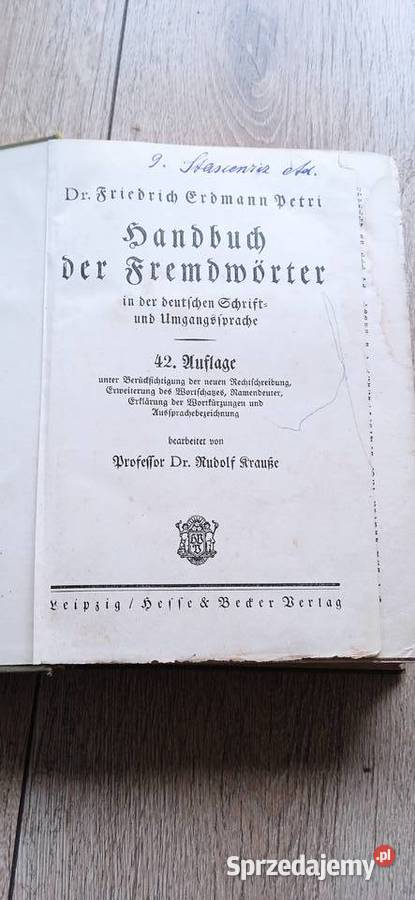 Fremdwrterbuch 9 niemiecki słownik wyrazów Andrychów