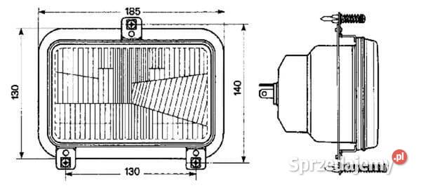Element optyczny reflektora prostokątny Kamionna sprzedam