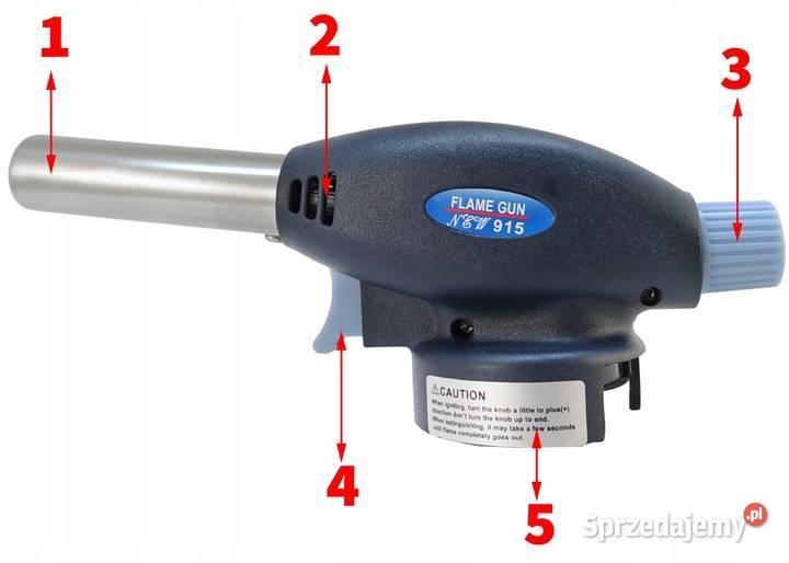 Gaz Palnik Gazowy Lutlampa Lutownica Opalarka