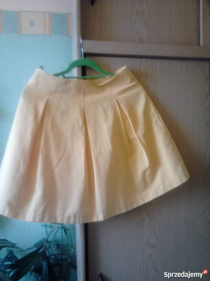 Spódniczka żółta mini warmińsko-mazurskie Iława sprzedam