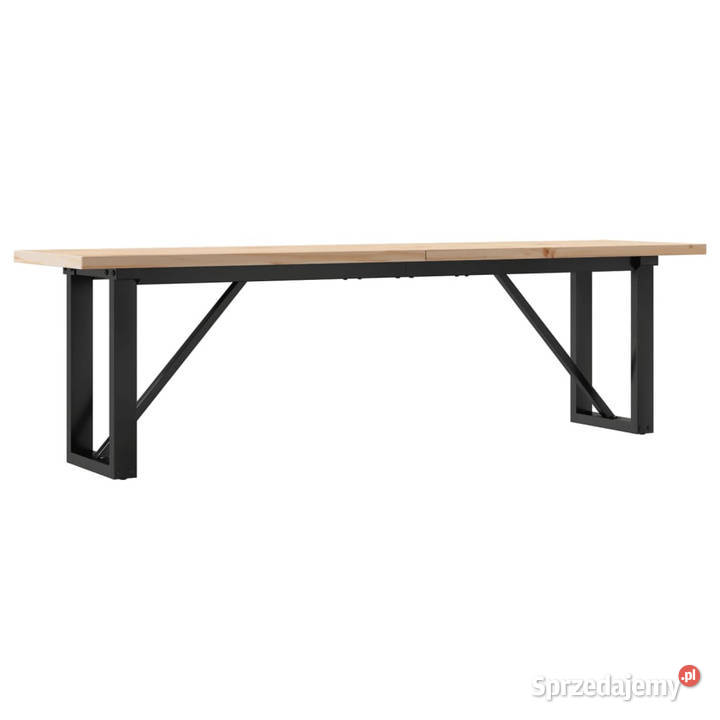 Stolik kawowy z czworokątnymi nogami 160x40x455 Warszawa
