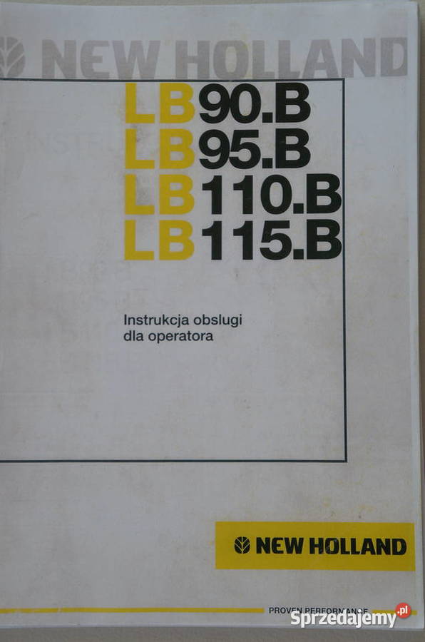 Instrukcja obsługi DTR HOLLAND LB90B LB95B Kielce