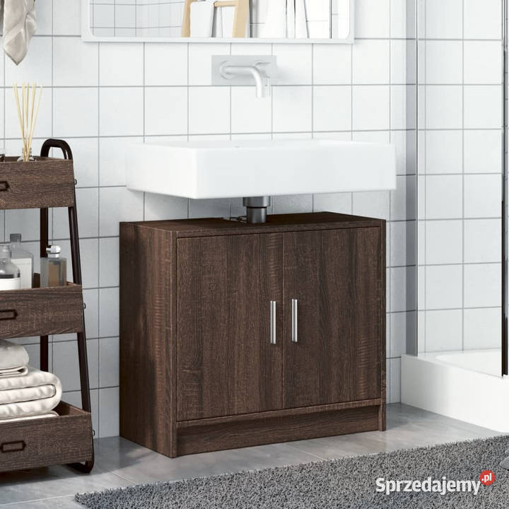 Szafka pod umywalkę brązowy dąb 63x29x55 Pozostałe Warszawa