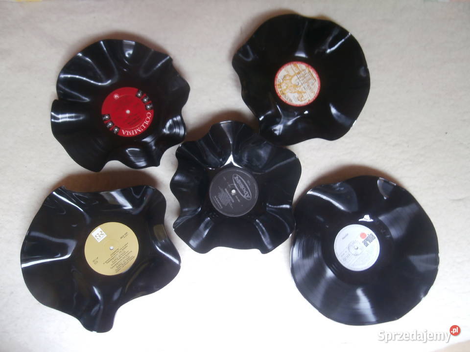 miska patera talerz z płyty winylowej średnicy Dekoracje i ozdoby