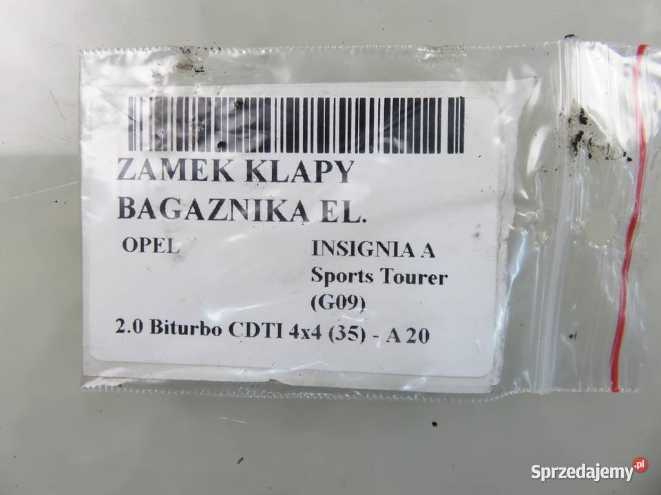 ZAMEK KLAPY OPEL INSIGNIA A 13581405 osobowe sprzedam
