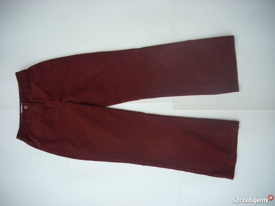 Spodnie Sztruksy rdzawe idealne 34 36 Nowy Sącz sprzedam