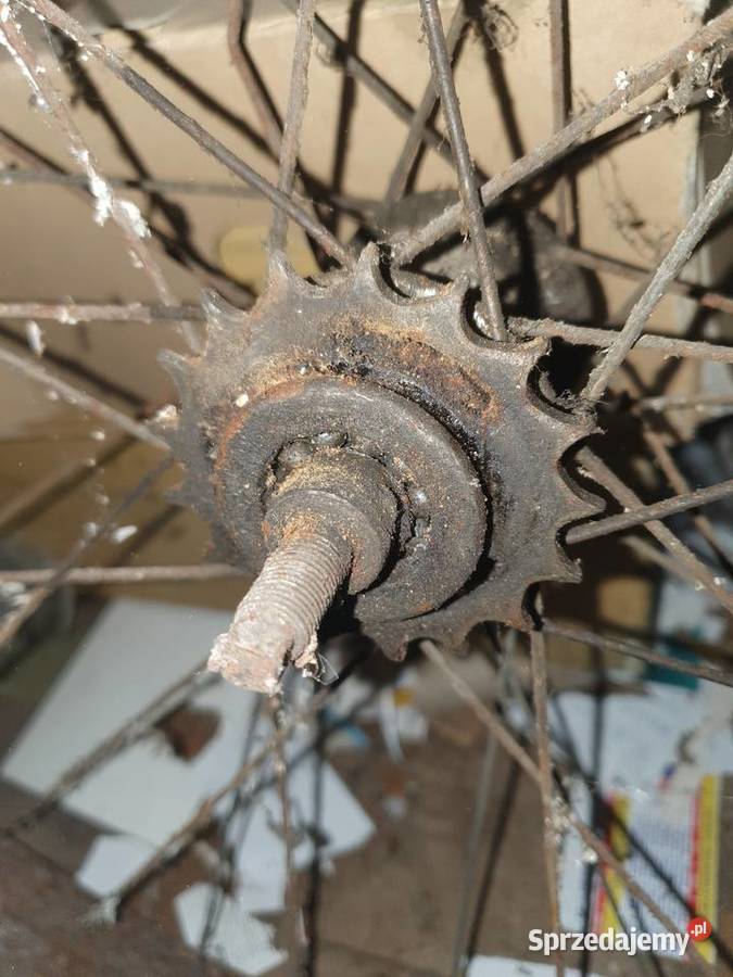 Zabytkowe koło rowerowe antyk stalowa obręcz Warszawa sprzedam