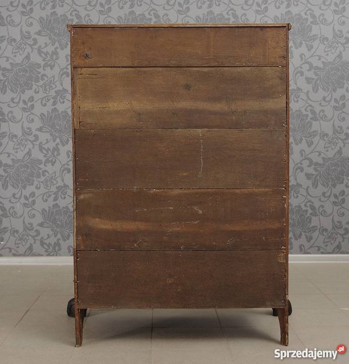 Sekretarzyk barokowy biurko cylindryczne opolskie Nysa