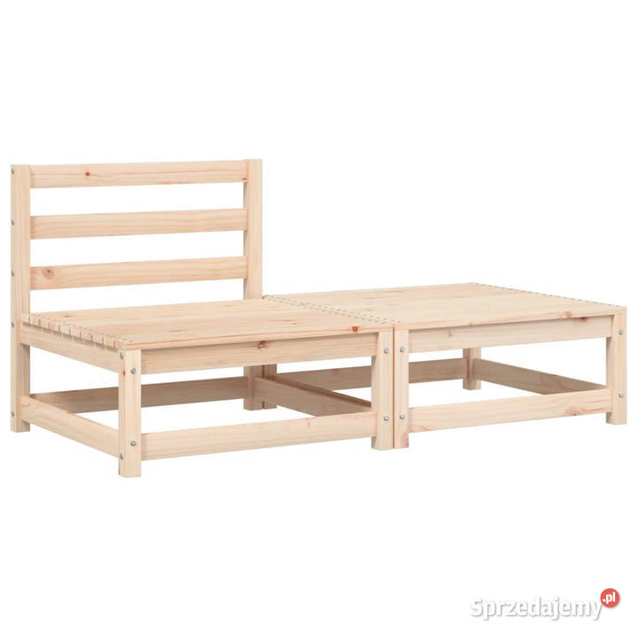 Ogrodowa sofa bez podłokietników z poduszkami i Krzesła ogrodowe Warszawa