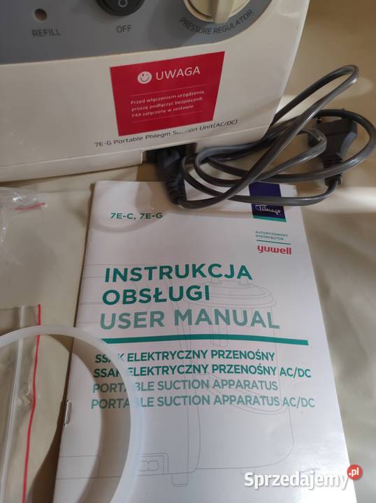 Ssak elektryczny z baterią ACDC Yuwell Urzywany Sprzęt medyczny Pruszków