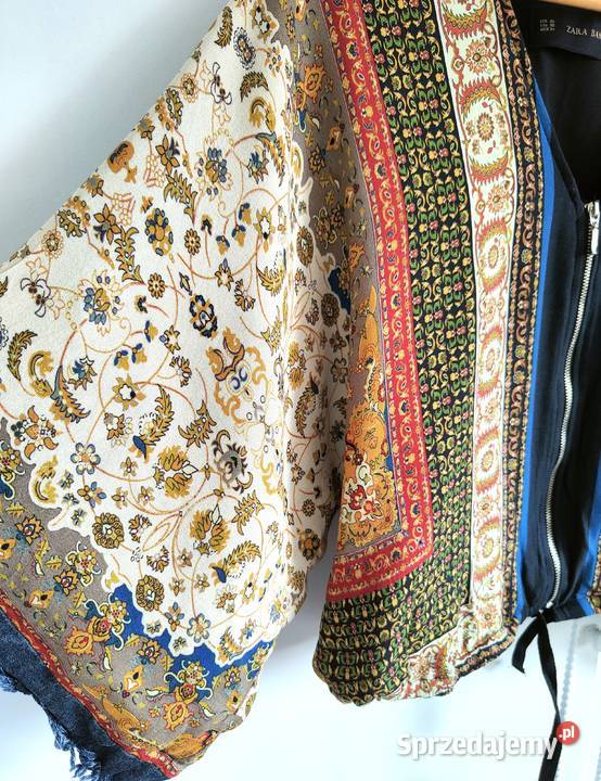 Kurtka narzutka kimono Zara XS 34 boho bohemian zachodniopomorskie