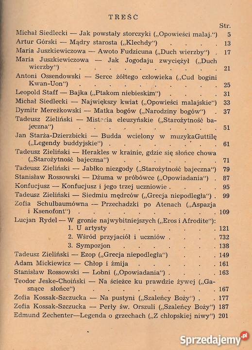 7584 OPOWIEŚCI I LEGENDY ANTOLOGIA Czyrna sprzedam