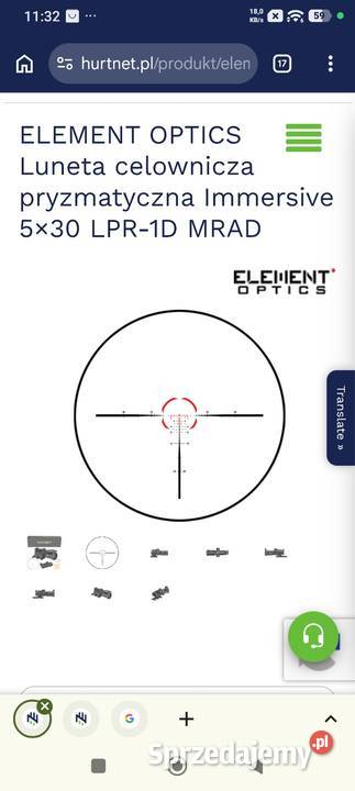 Element optics 5x30 i 10x40 Jelcz-Laskowice