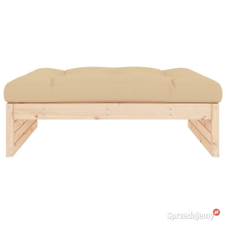 Podnóżek ogrodowy 120x80 lite drewno sosnowe