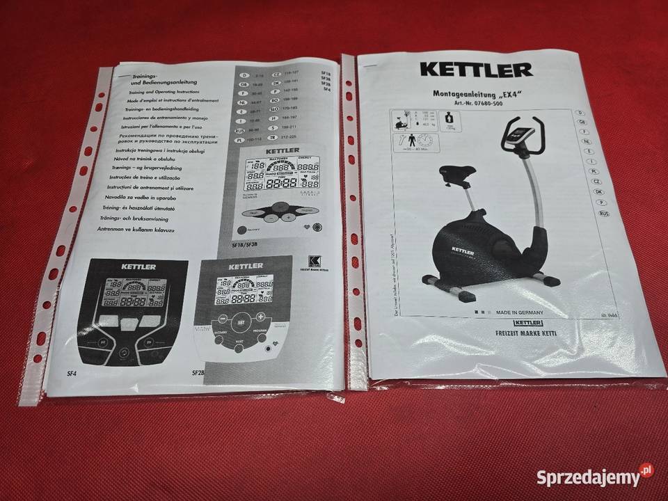 MOCNY KETTLER EX4 ROWER ELEKTROMAGNETYCZNY Ostrzeszów sprzedam