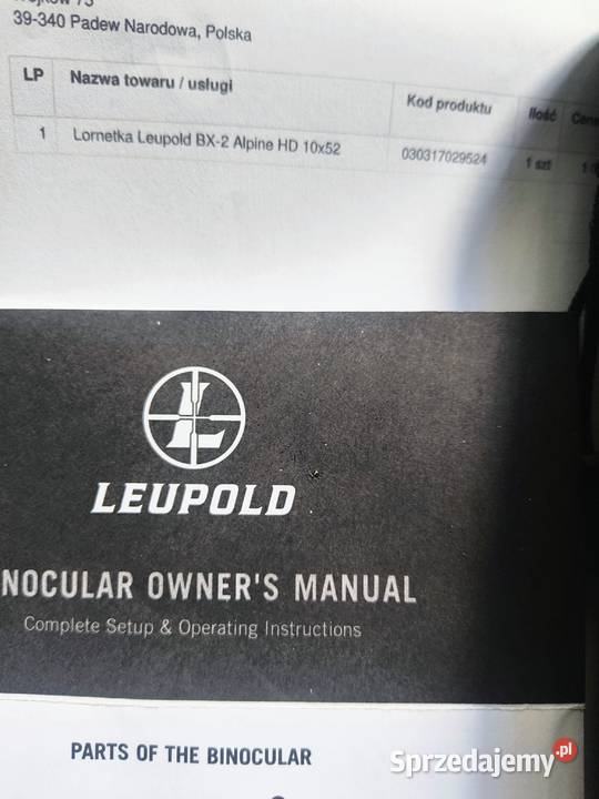 Lornetka leupold BX2 AlpineHD Sporty strzeleckie i myślistwo Mielec sprzedam