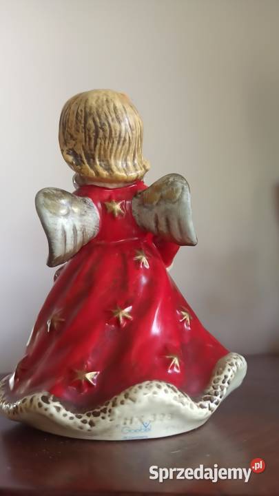 Figurka Anioł GOEBEL Weihnacht Boże Narodzenie W Porcelana i szkło